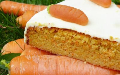Torta de zanahoria vegana con glaseado: fácil y saludable