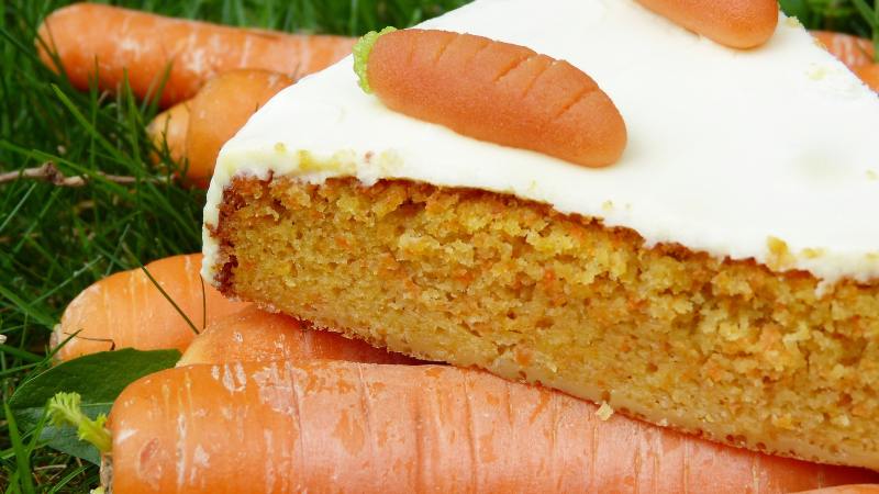 torta de zanahoria vegana