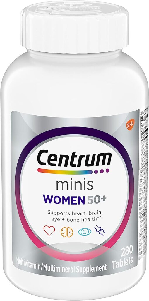 
Centrum Minis Silver Multivitamínico para mujer 5 Plus, suplemento multimineral con vitamina D3, vitaminas B, ingredientes sin OMG,