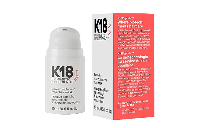 K18 Leave-In Repair Hair Mask Treatment to Repair Dry or Damaged Hair - 4 Minutes to Reverse Hair Damage from Bleach