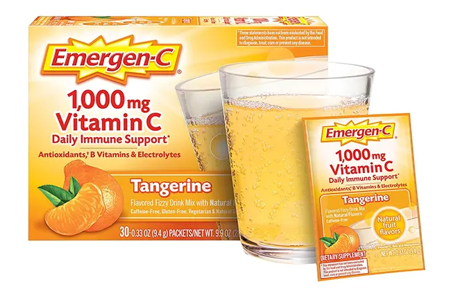 Emergen-C 1000 mg de vitamina C en polvo, con antioxidantes, vitaminas B y electrolitos, suplementos de vitamina C para apoyo inmunológico