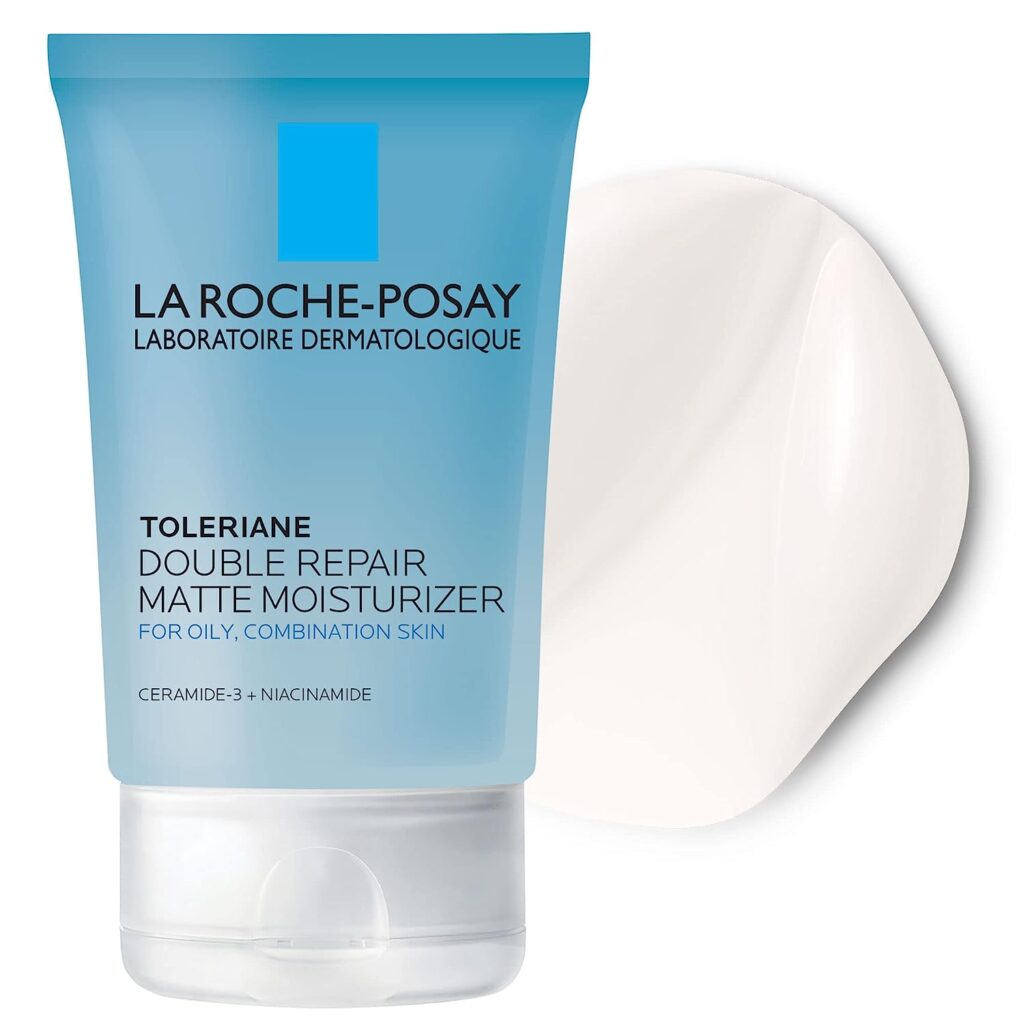 La Roche-Posay Matte Face Moisturizer, Daily Gel Moisturizer and Cleanser for Oily Skin Control with 