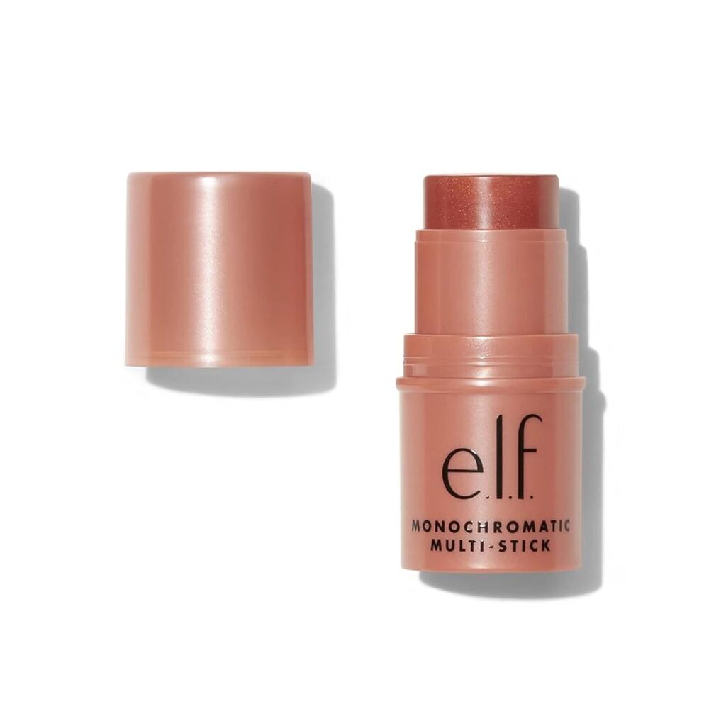e.l.f. Multibarra monocromática, color lujosamente cremoso y mezclable, para ojos, labios y mejillas, vegano y libre de crueldad, cereza bronceada, 0.155 onzas 