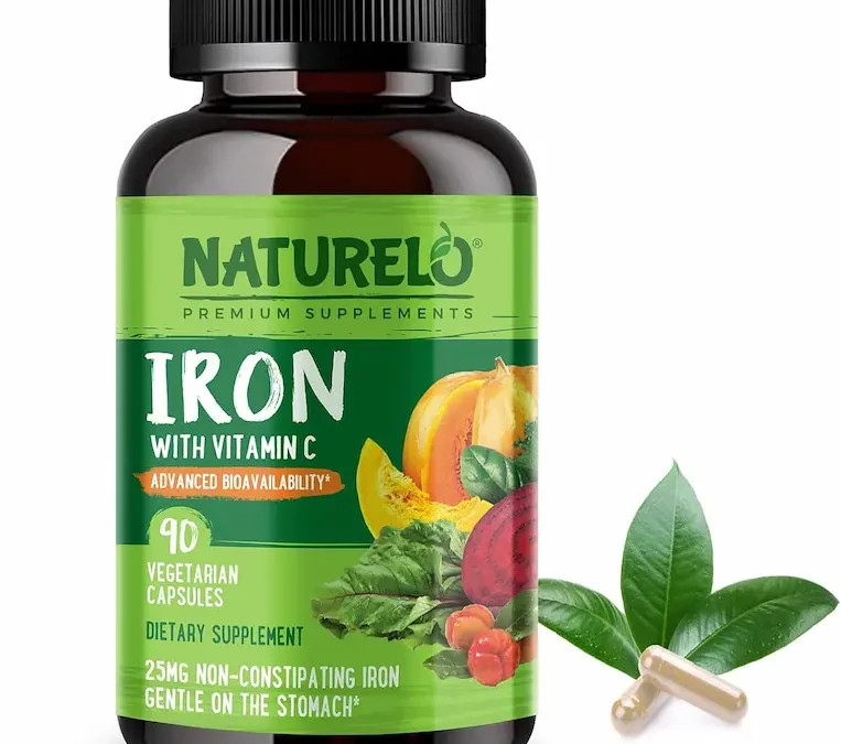 NATURELO: un suplemento vegano de hierro con vitamina C y alimentos integrales orgánicos