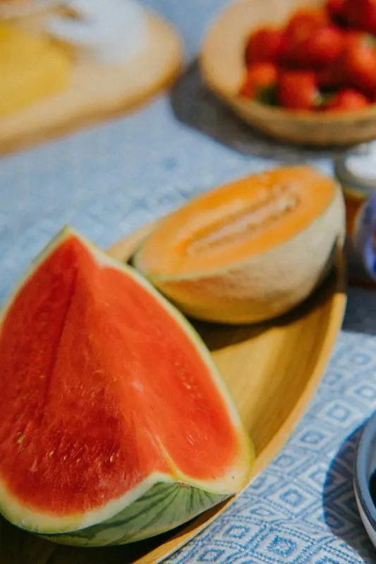 sandía y melón