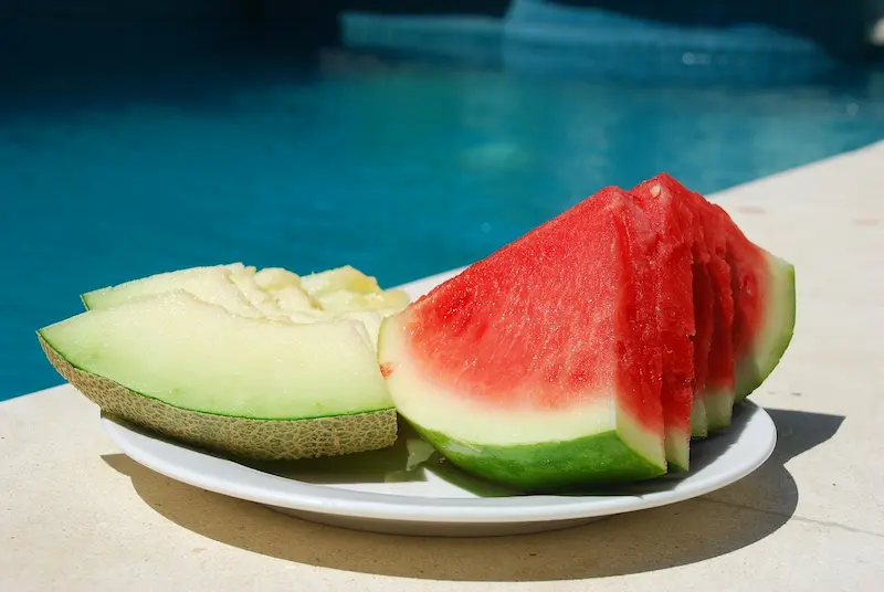 sandía y melón