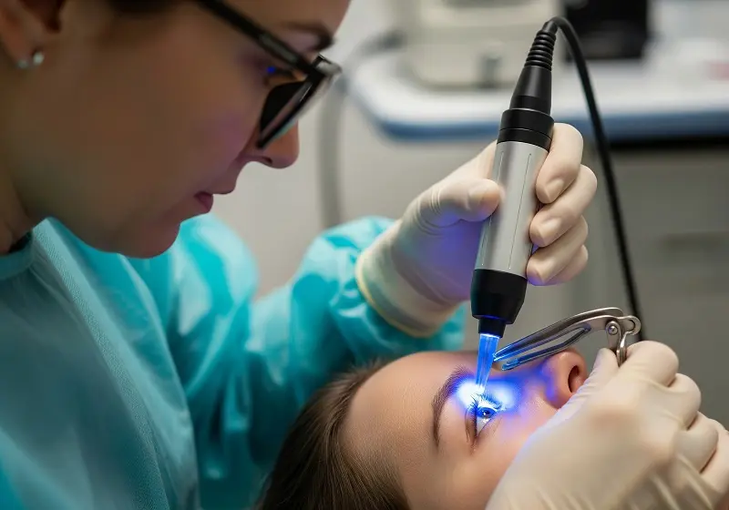 Luz Azul contra el Ojo Seco