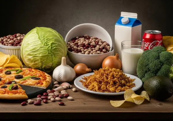 hinchazón y producción de gases